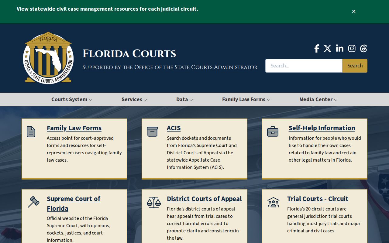 Fort Walton Beach resident lookup using Florida courts information